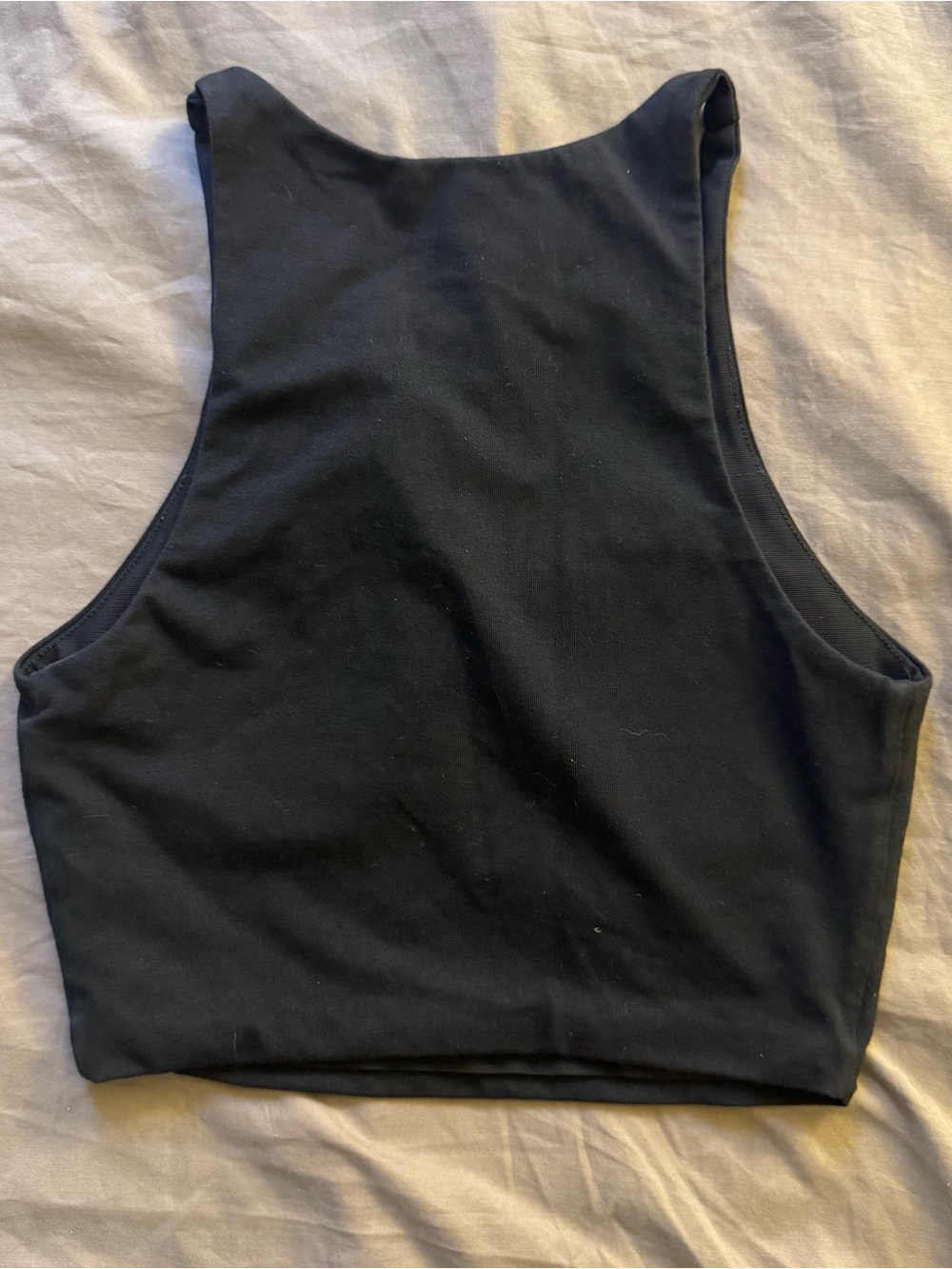 Love Bonito Black Crop Top with Padded Bra - Picture 2 of 3